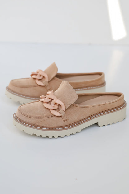 Chasing Perfection Taupe Slide-On Platform Loafers