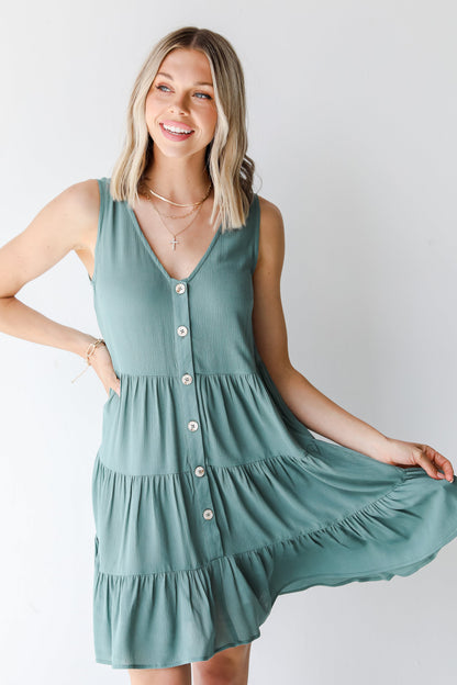Better Weather Tiered Mini Dress