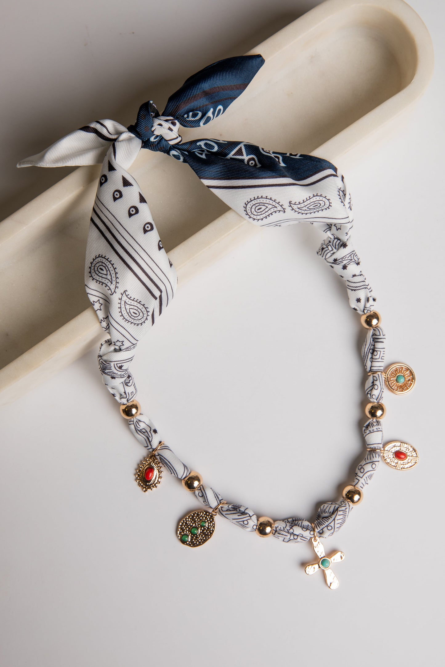 Alexis Bandana Charm Necklace