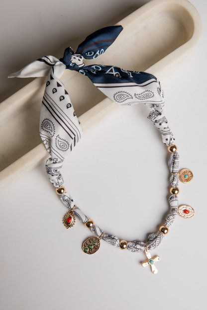Alexis Bandana Charm Necklace