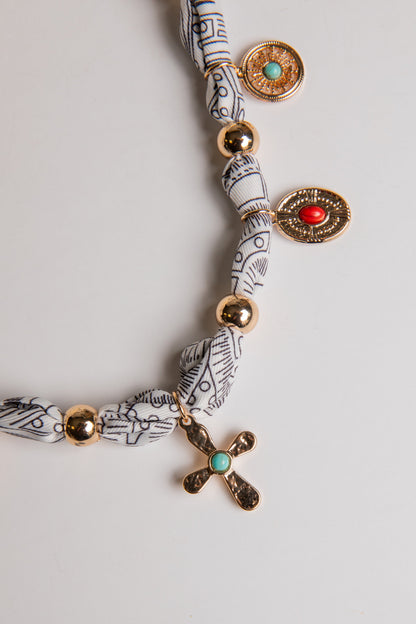 Alexis Bandana Charm Necklace