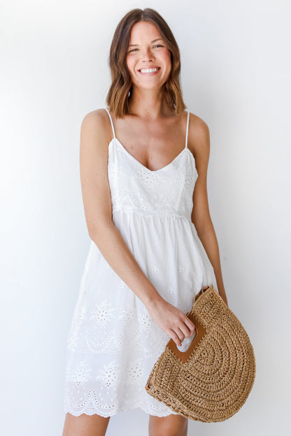 Dreaming Of Sunshine Eyelet Dress