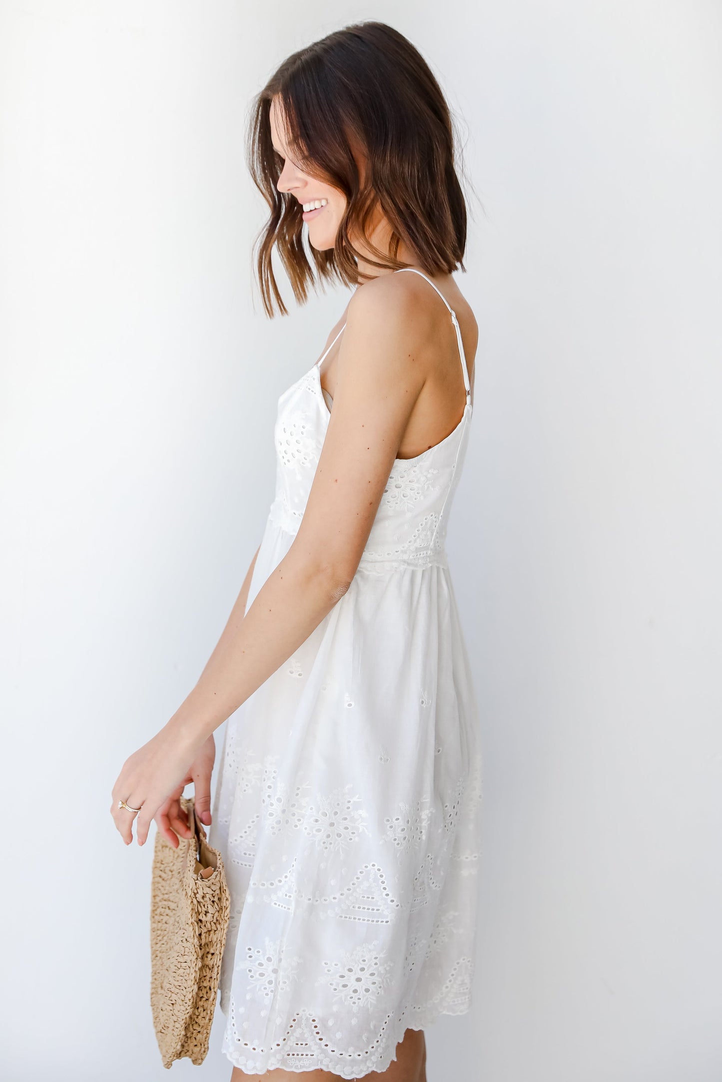 Dreaming Of Sunshine Eyelet Dress