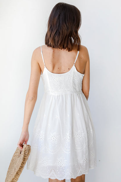 Dreaming Of Sunshine Eyelet Dress