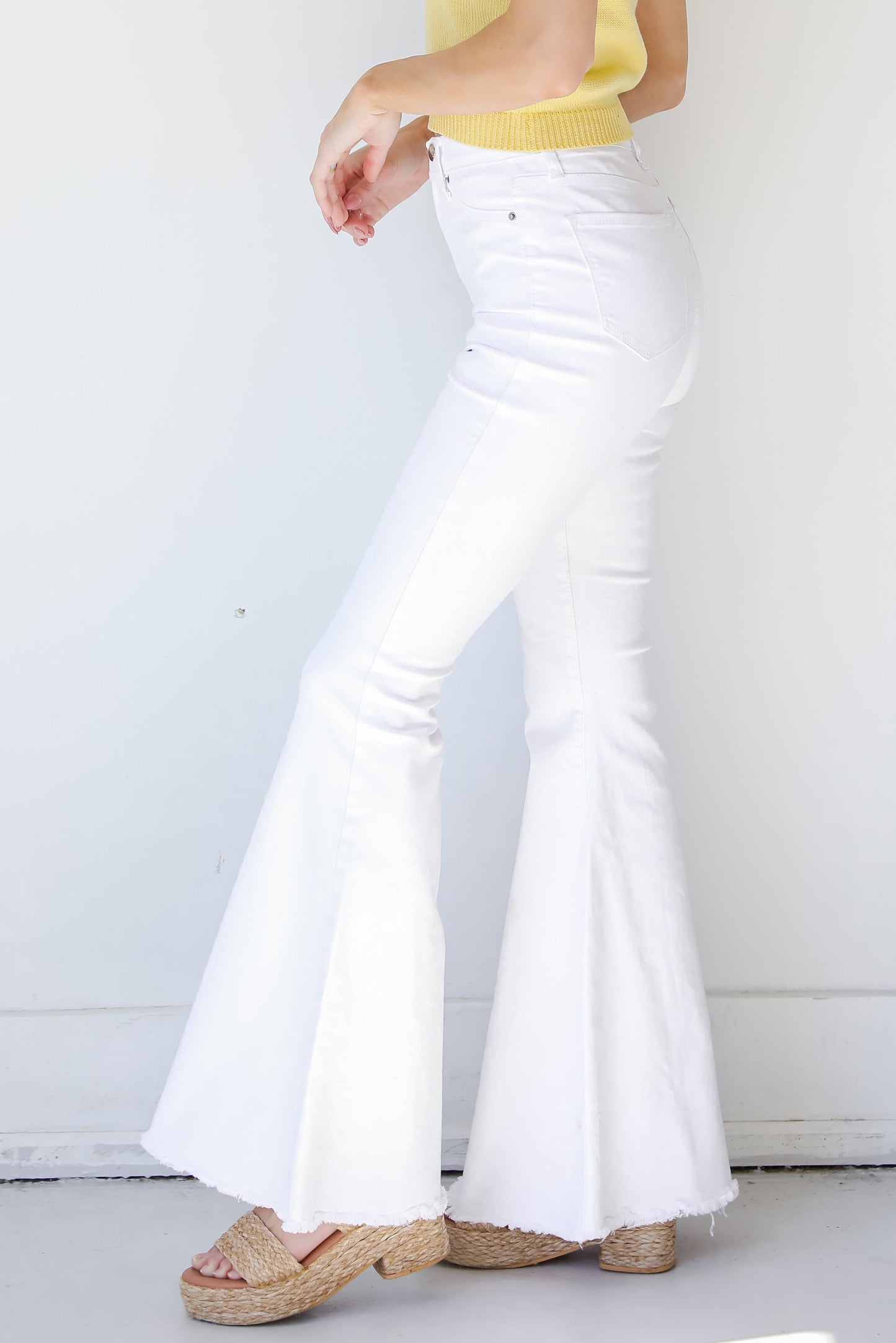 Dakota White Flare Jeans
