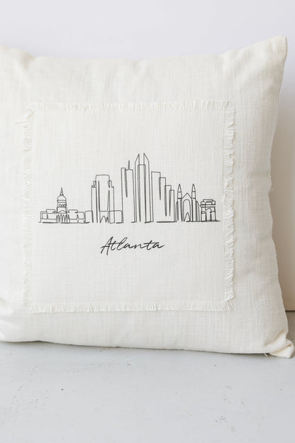 Atlanta City Scape Pillow